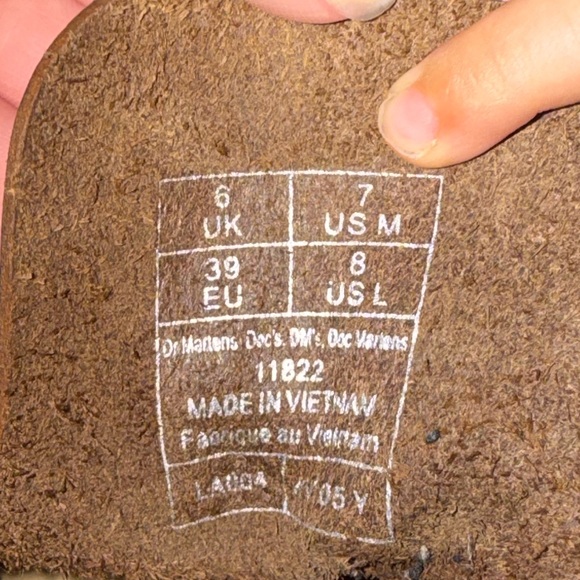 Dr. Martens Crazy Horse 8 eyelet 1460 boots - Picture 7 of 7